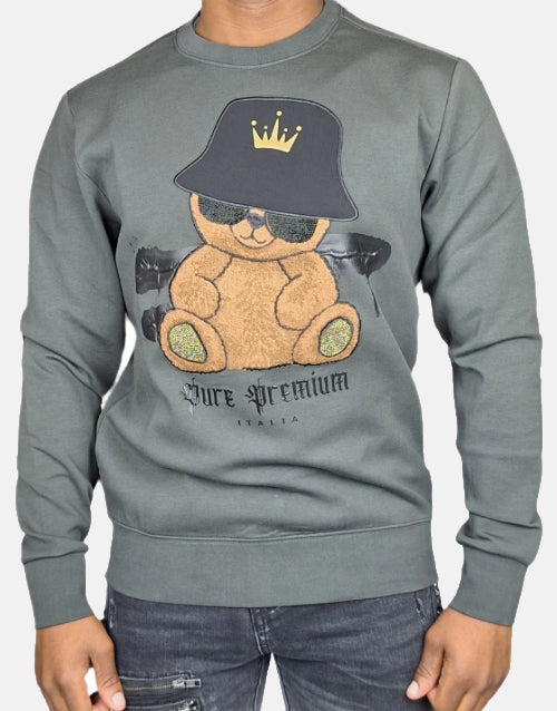 PURE PREMIUM Namek Dark Grey Sweater