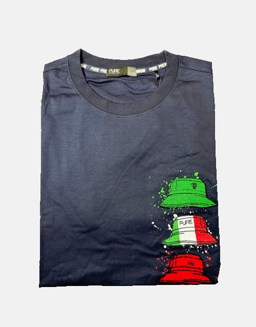 Pure Premium Taviani Navy T Shirt