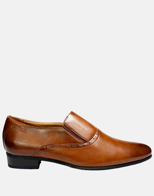 Gino Paoli Tan Brogue Slip On