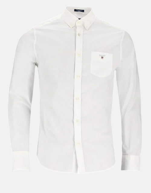 Gant Original Oxford Plain Reg White LS Shirt