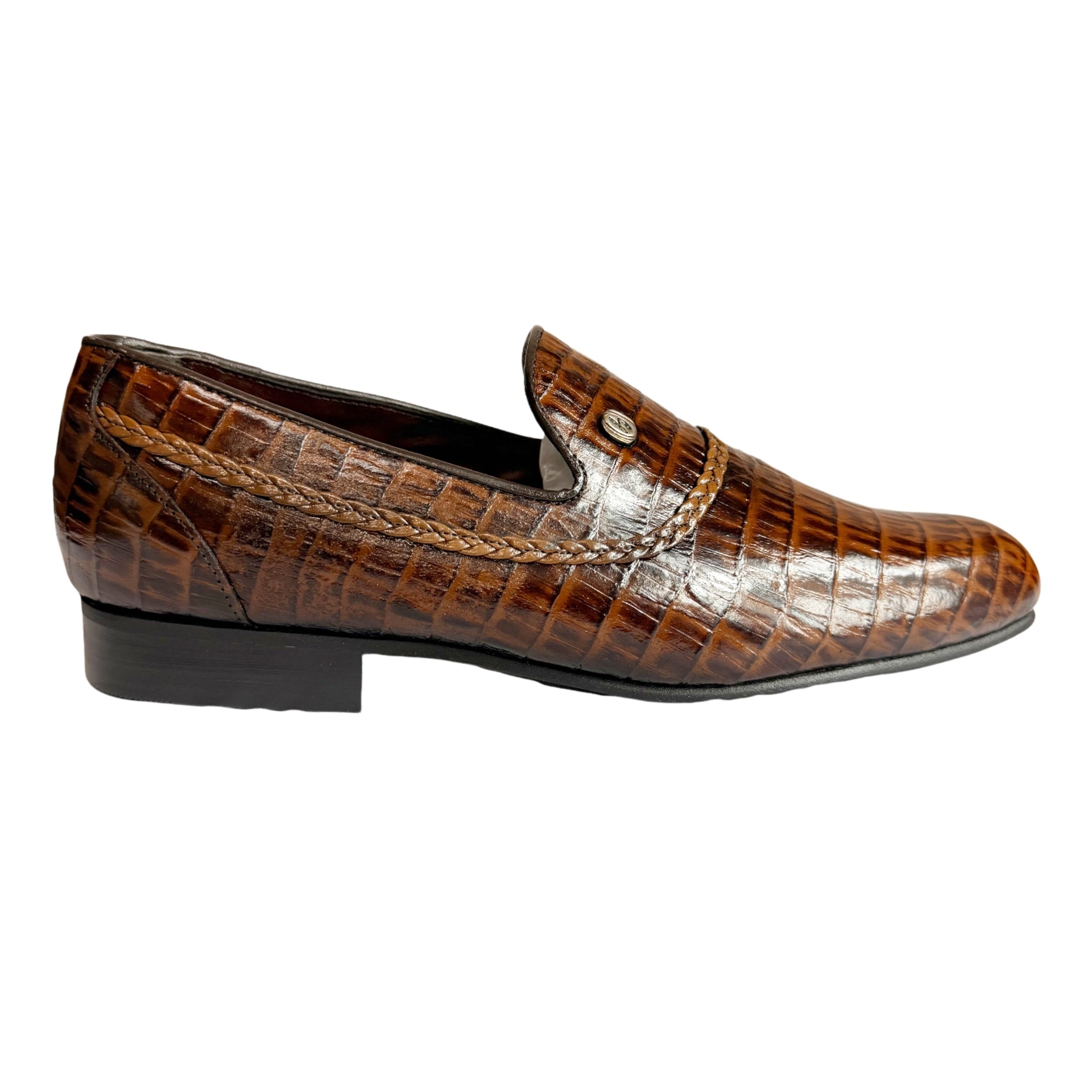 John Drake Medium Brown Leather Moccasin