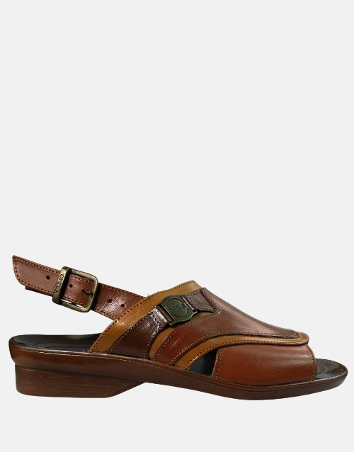 Opela Shaka D Cognac Leather Sandals