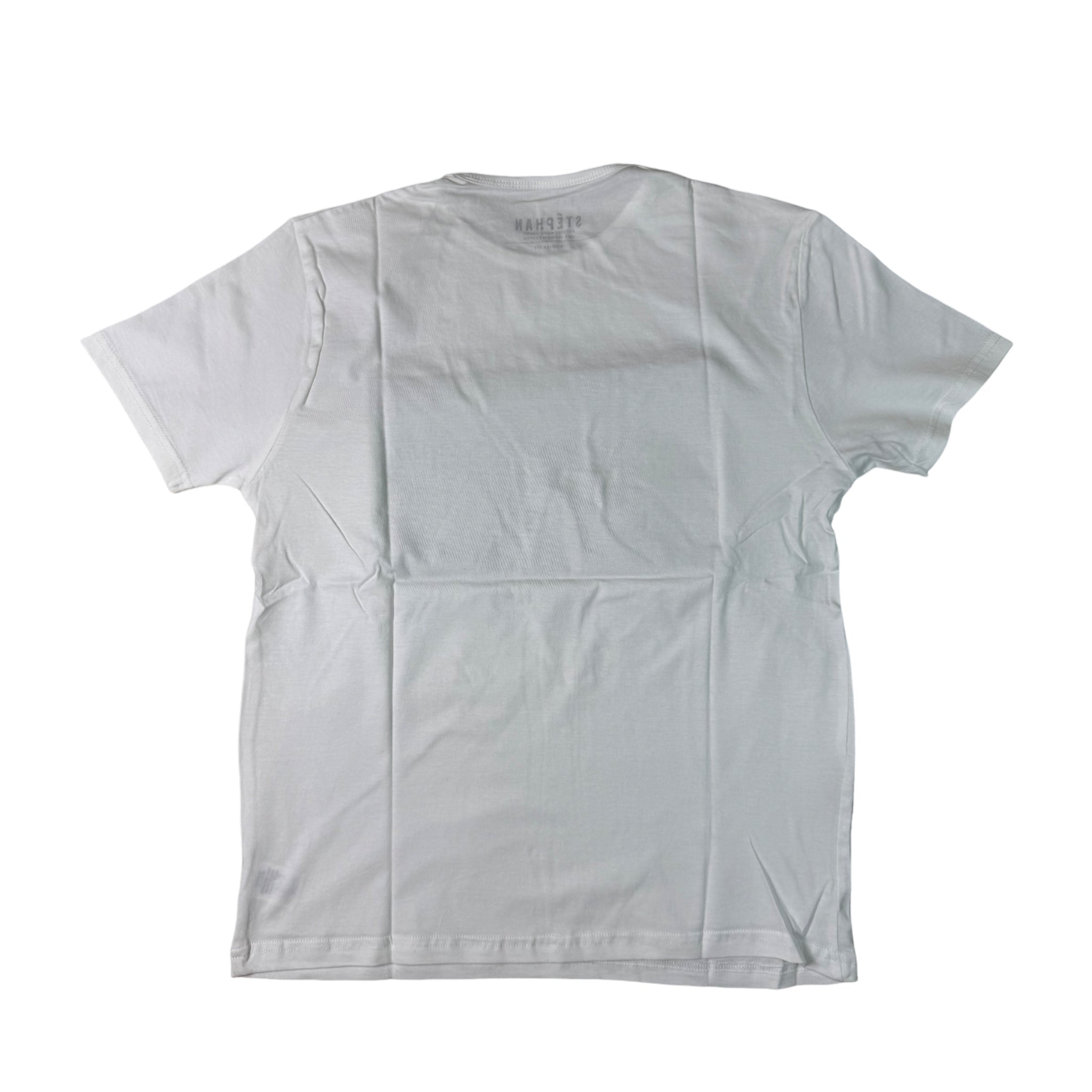 Stephan Modern White Print Tee