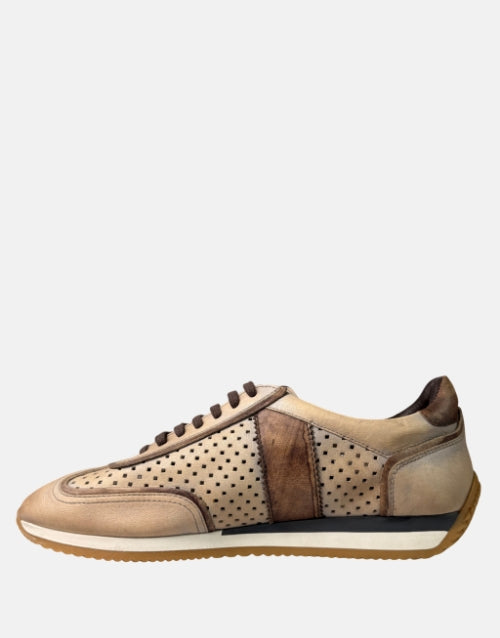 Calvano Grey Brown Sneaker