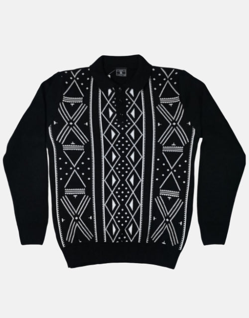 Rob Roy Traditional Black Golfer Knitwear