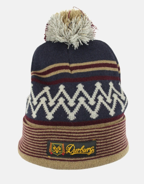 DURBURG Burgundy/Brown Beanie
