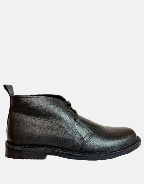 Desert Vellie Mild Black Leather Boot