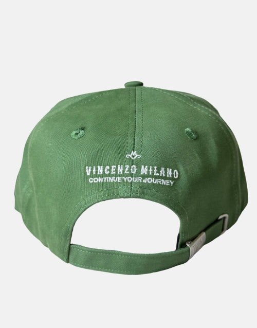 Vincenzo Milano Sage Green Cap