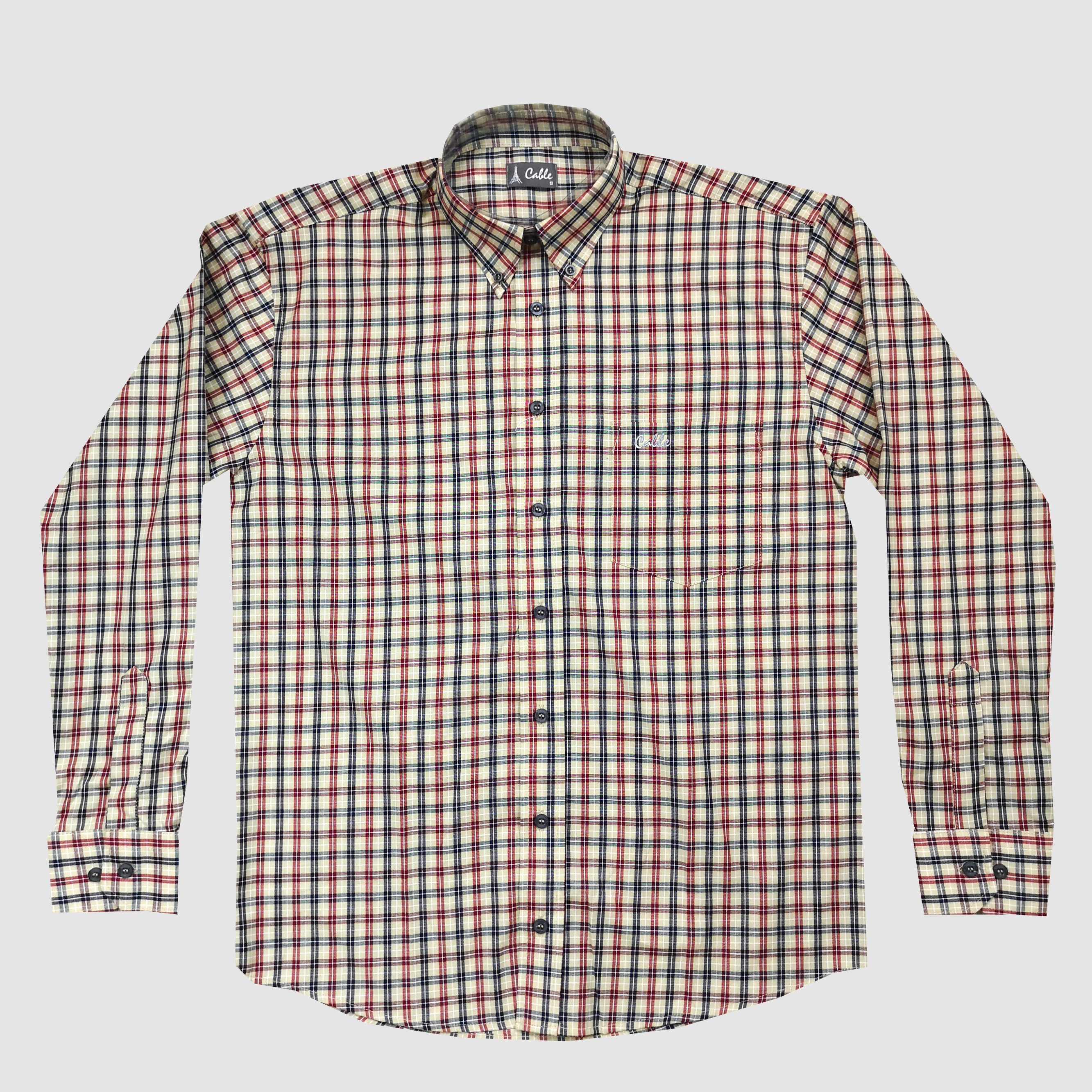 Aero Cable LS Check Burberry Shirt