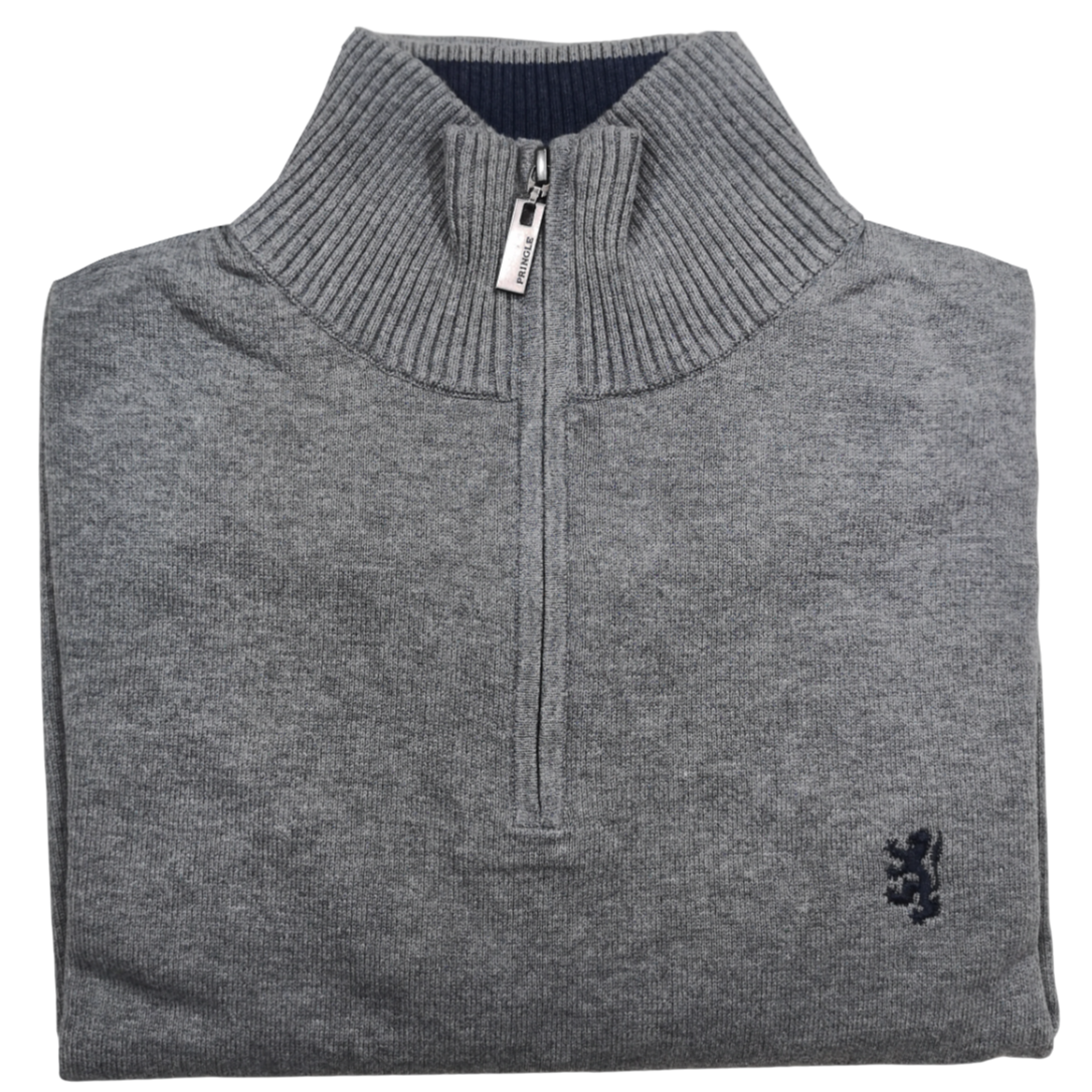 Pringle Grey Sweater 1/4 Zip KnitWear