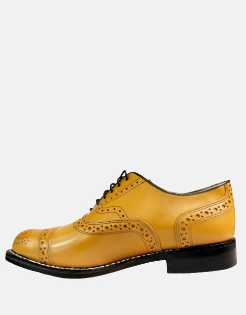 Crockett & Jones Brayden Leather Biscuit Buffcalf Shoe