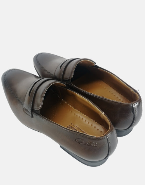 GINO PAOLI Taupe Penny Loafer