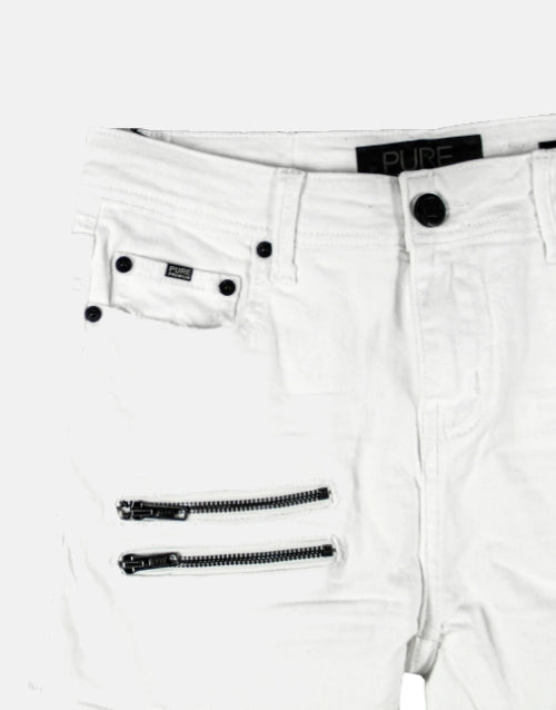 Pure Premium White Vicento Skinny Jeans