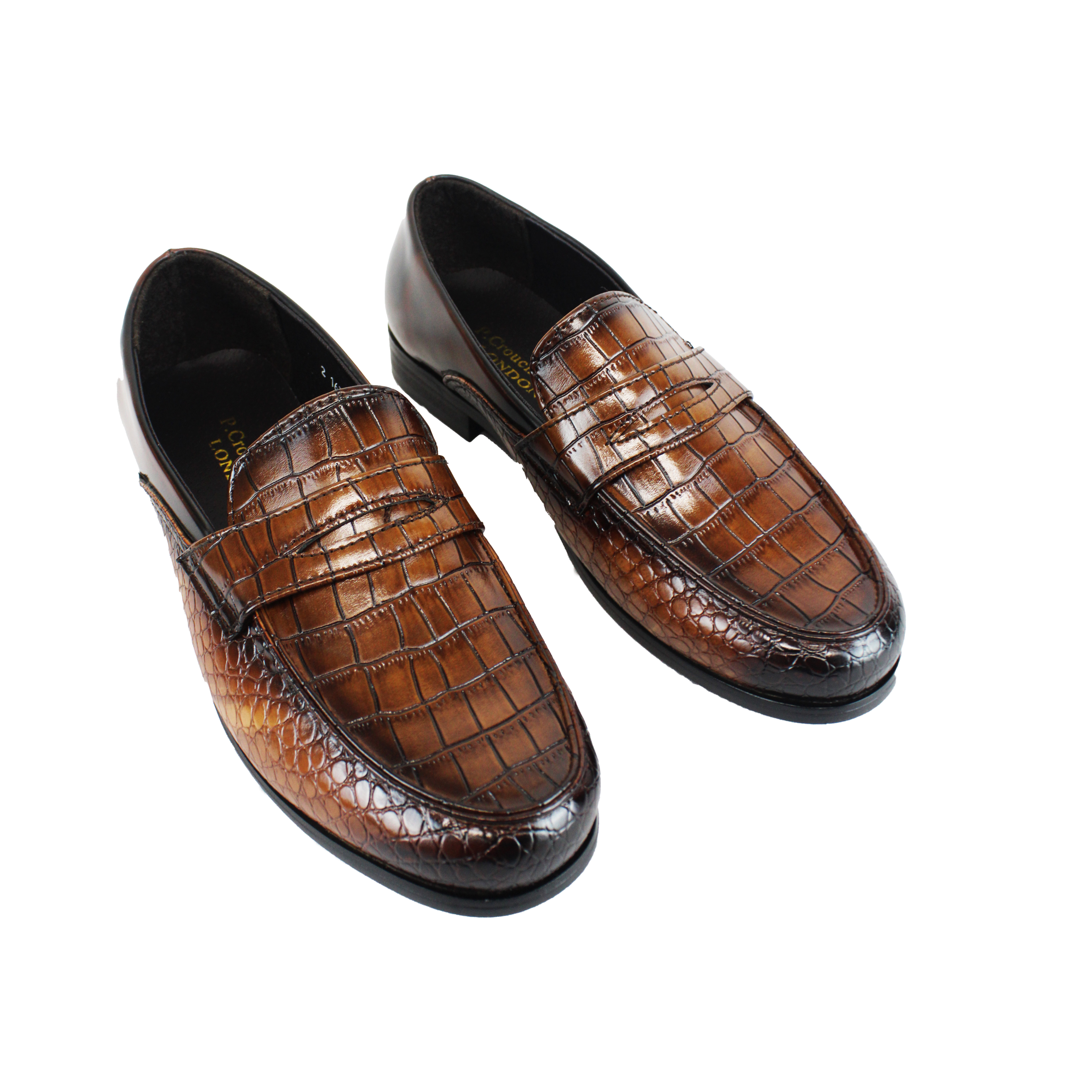 P CROUCH & CO Croc Tan