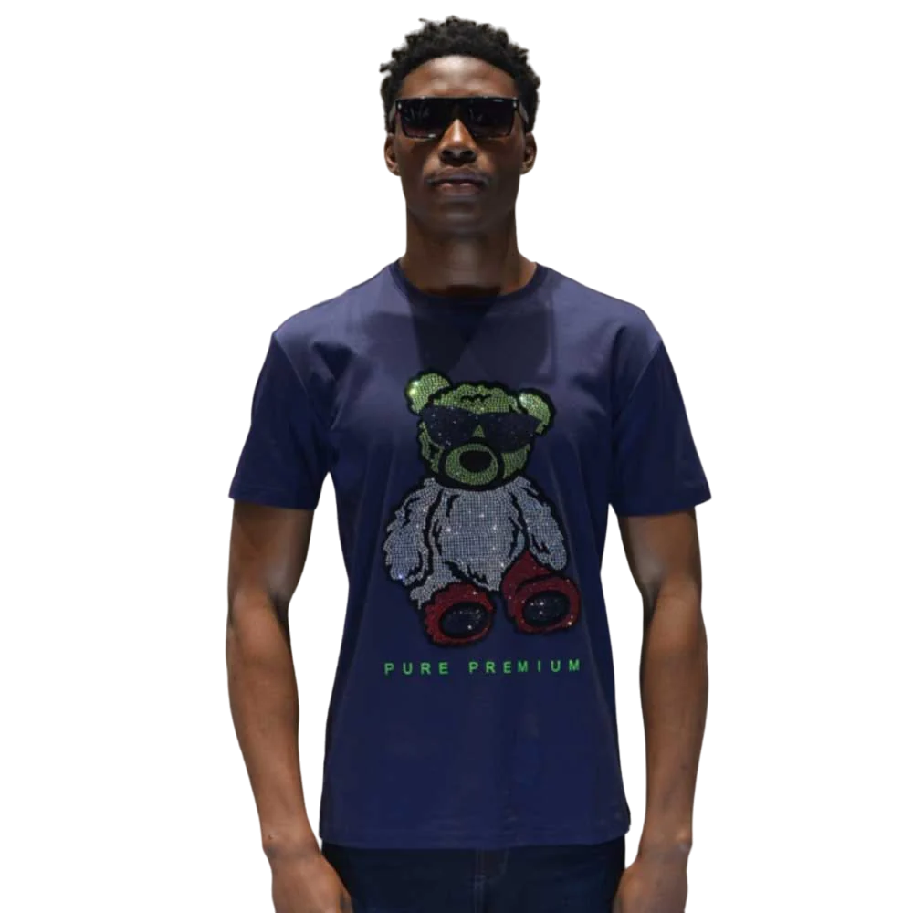 Pure Premium Teddy Nata Navy T Shirt