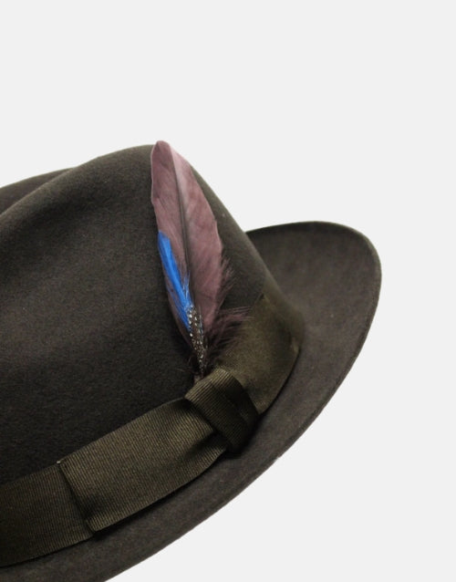 Trilby Deluxe Brown Choc Fedora Hat