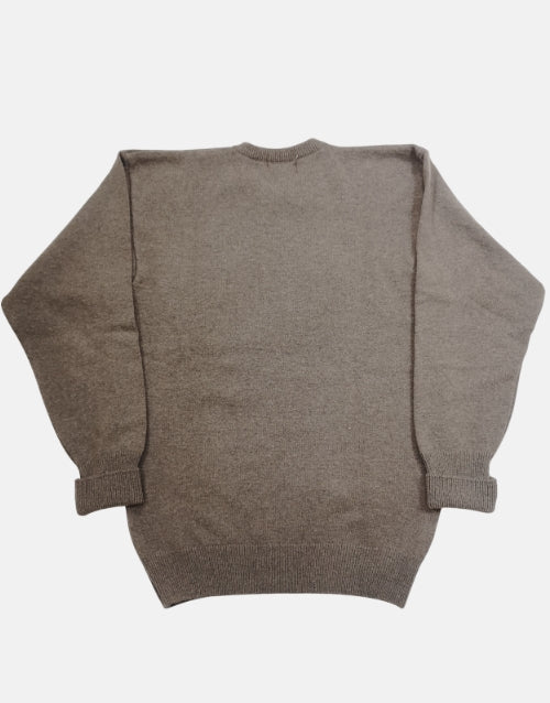 Grant Of Scotland LambsWool Khaki Knitwear Jersey