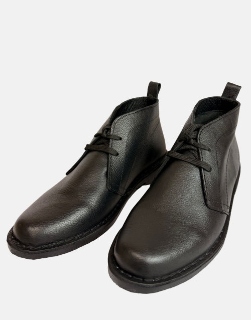 Desert Vellie Mild Black Leather Boot