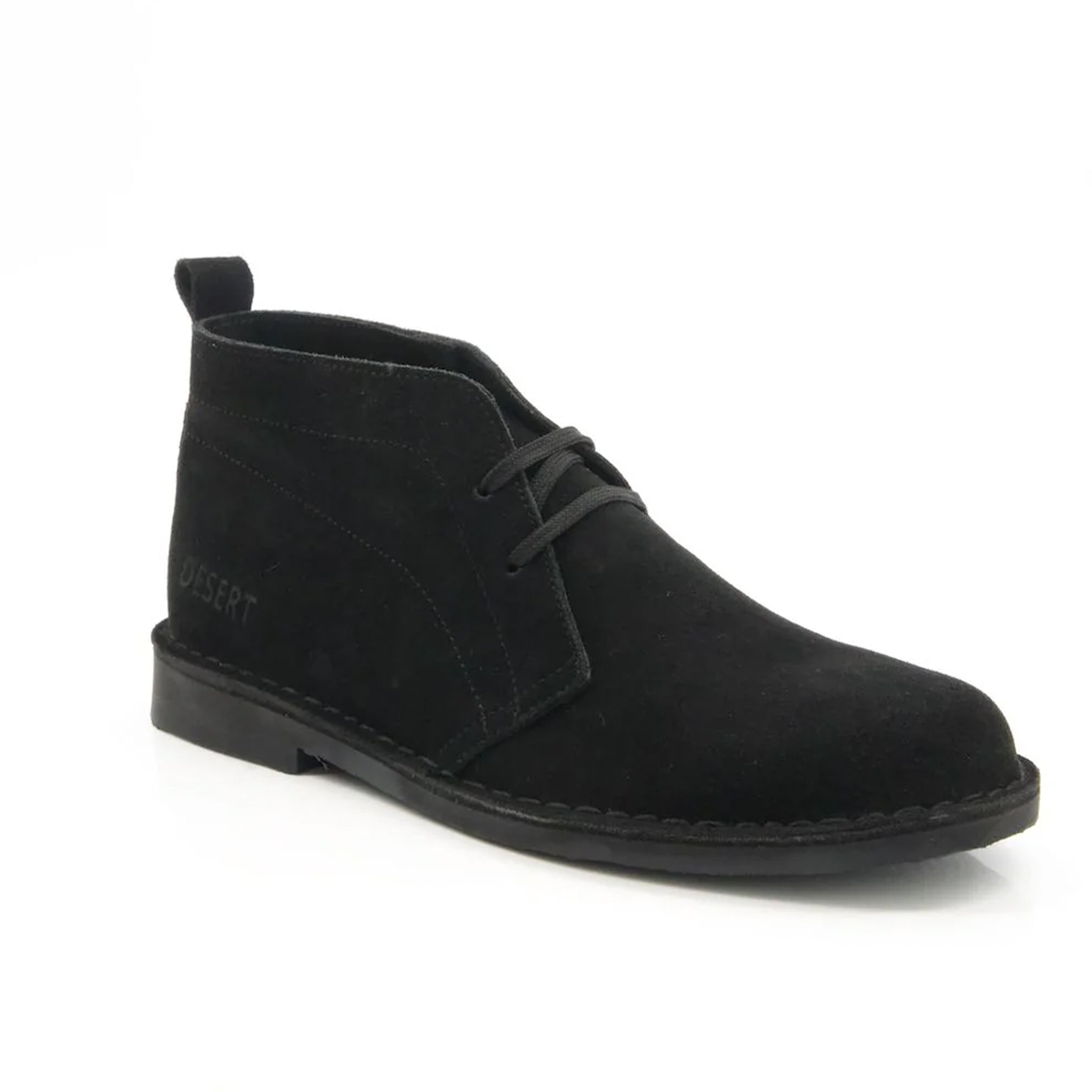 Desert Vellie Suede Black Boot