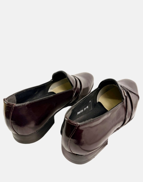 Barker Leather Dereck Burgundy Moccasin