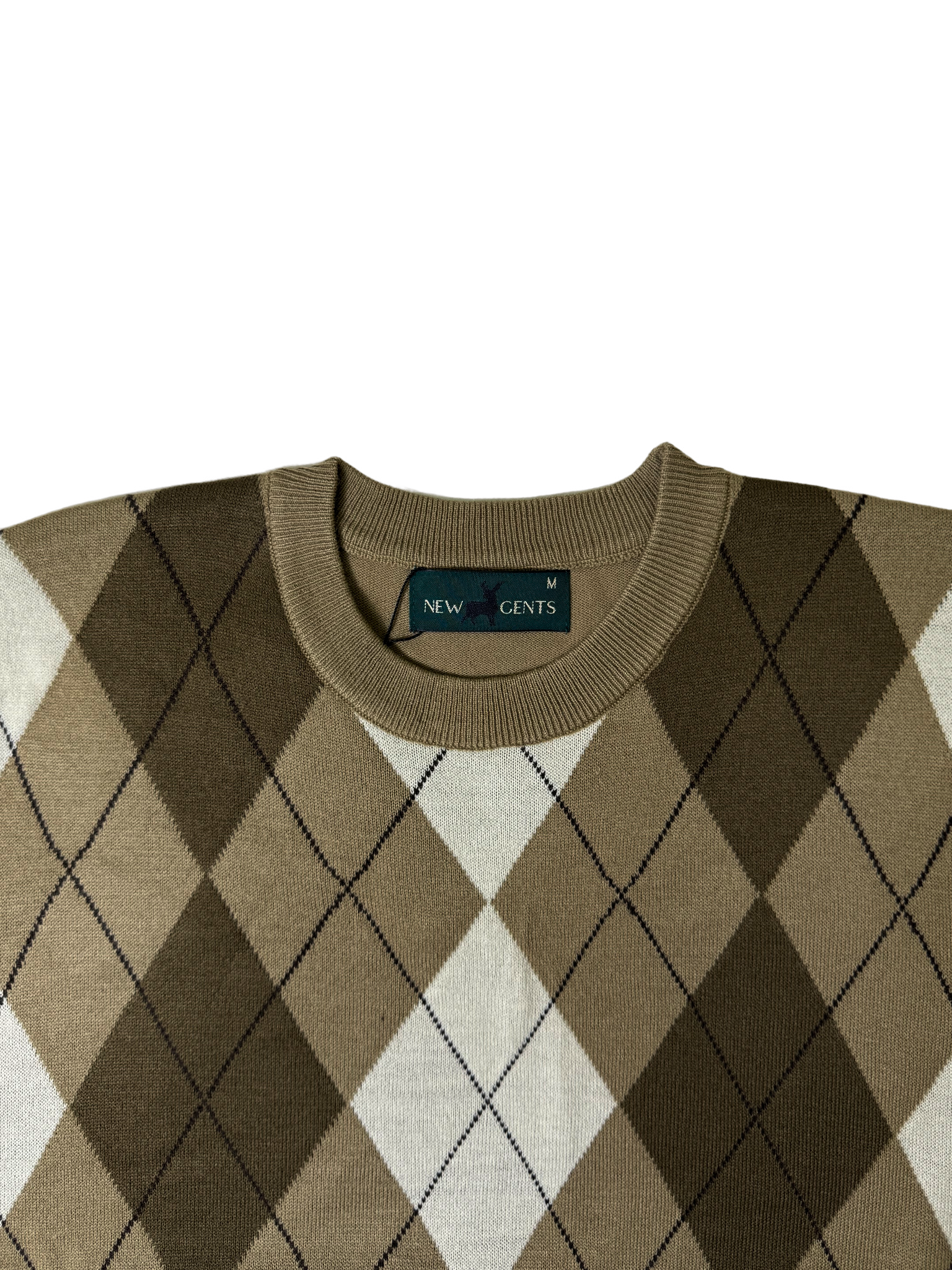 NEW GENTS Khaki Crew Neck Knitwear