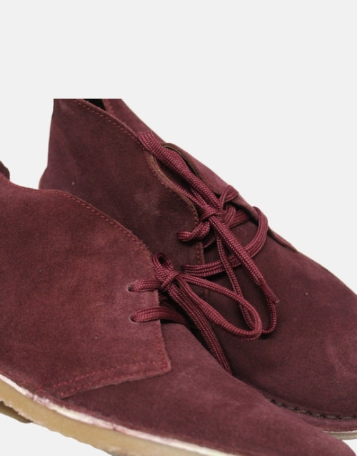 Desert Vellie Ladies Burgundy Lace Up Boot