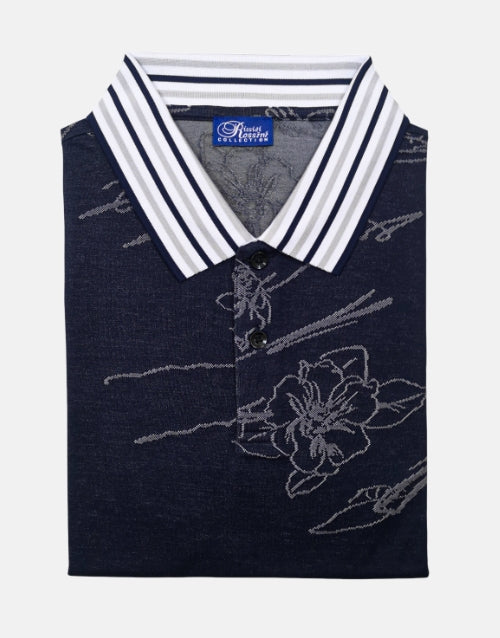 Rossini Italian Navy Golfer Double Mercerized