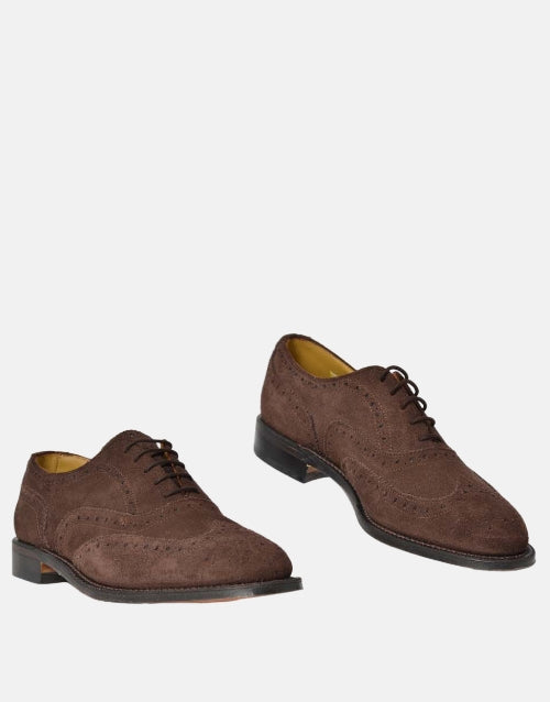 Crockett & Jones Choc Brown Suede Shoe