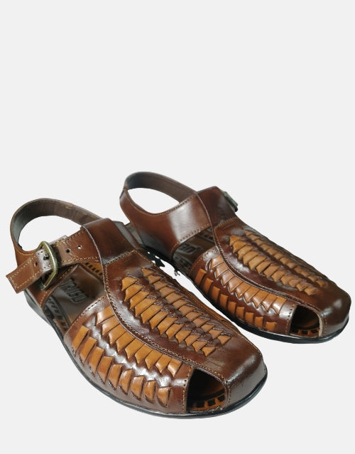 Rodrigo Taupe Multi Leather Sandal