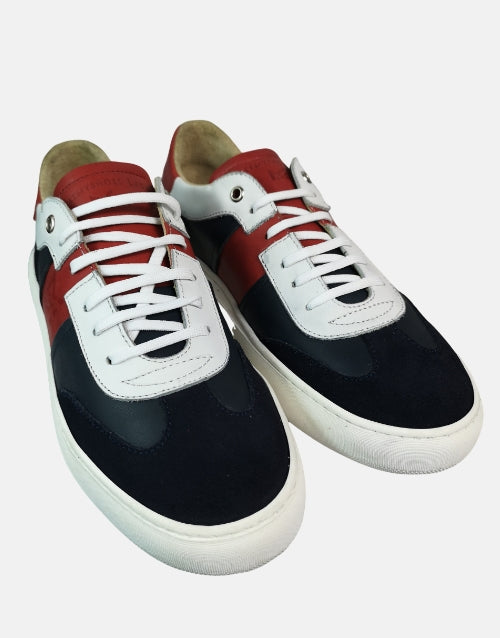 MMS Leather Italian Navy Red Sneaker