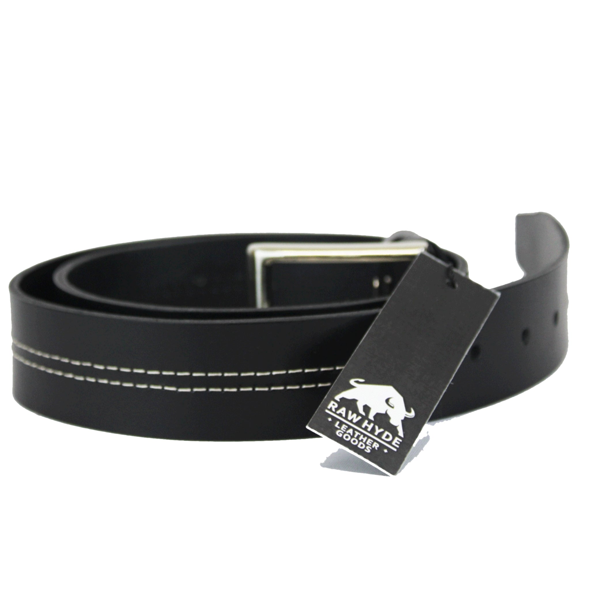 RAW HYDE WHITE STRIPE BLACK BELT