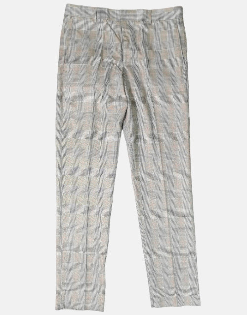 K STAR 7 Burgundy McGregor Check Trouser