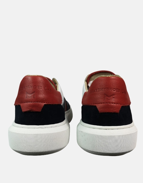MMS Leather Italian Navy Red Sneaker