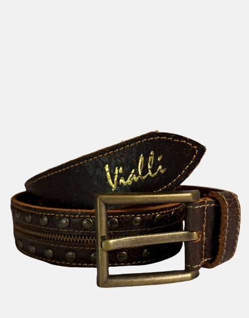 Vialli Leather Franzosi Brown Belt