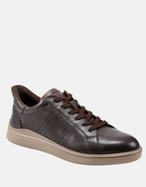 Rockport Leather Choc Brown Tristen Sneaker