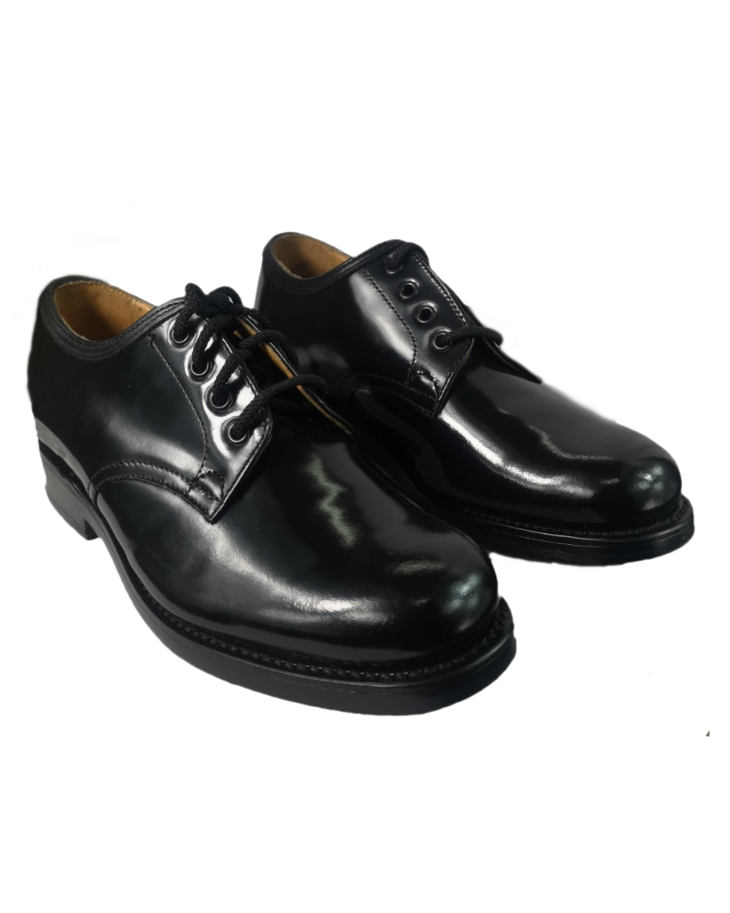 Saxone of Scotland Black Leather Shoe