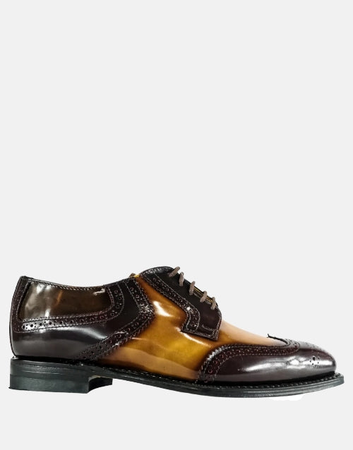 Medicus Leather Royal Burgundy Tan Walnut Shoe