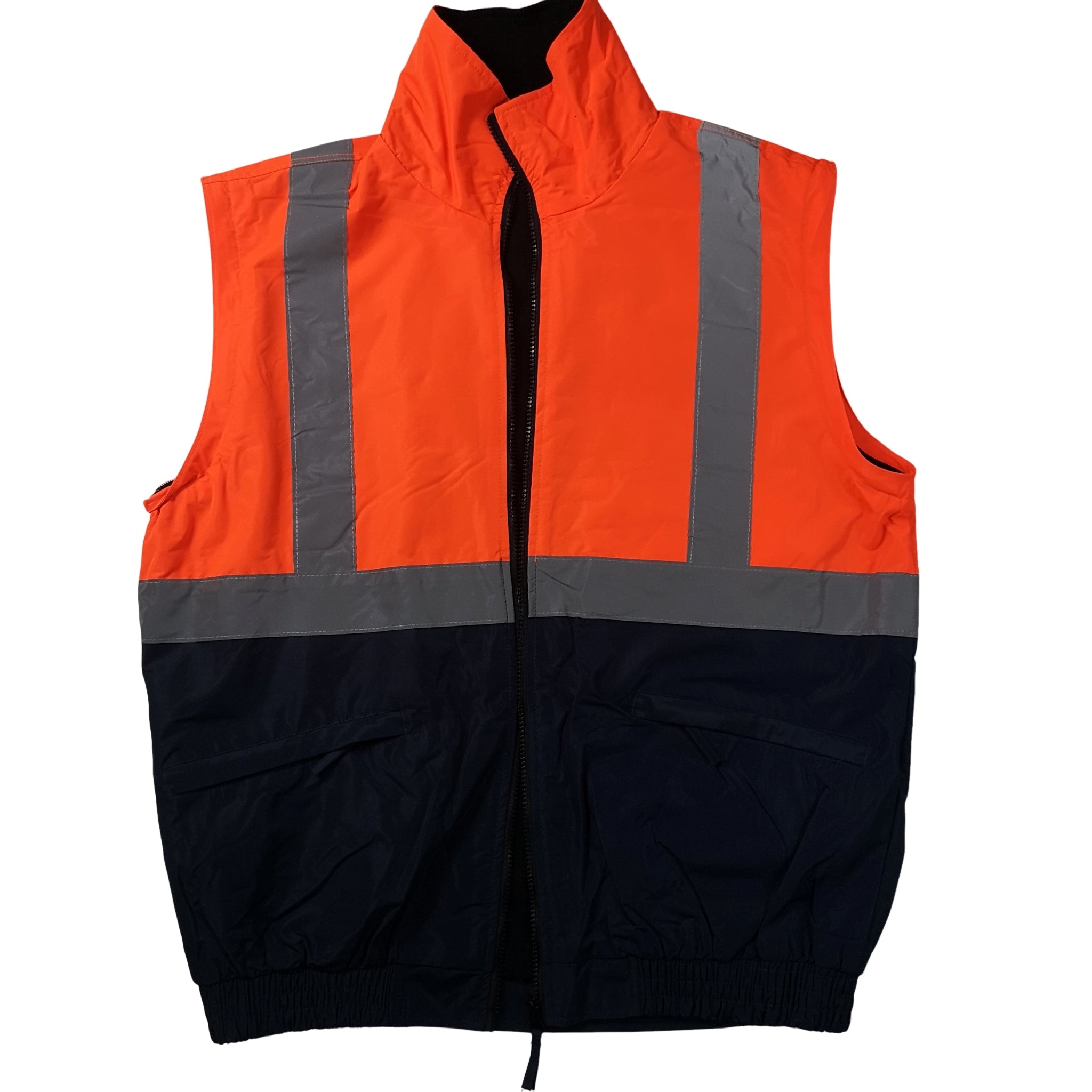 Orange & Blue Reflector Jacket – 2-in-1
