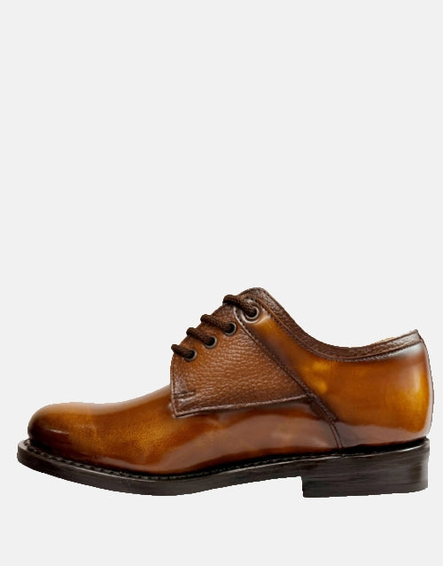 Saxone of Scotland Leather Ivywood Tan Shoe