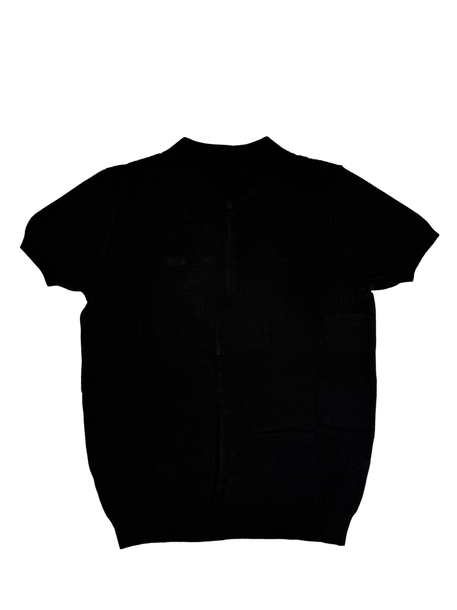 Stefano R Italian 1/4 Zip Black Knitwear Golfer