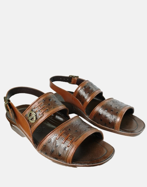 Opela Shaka Cognac Leather Sandals