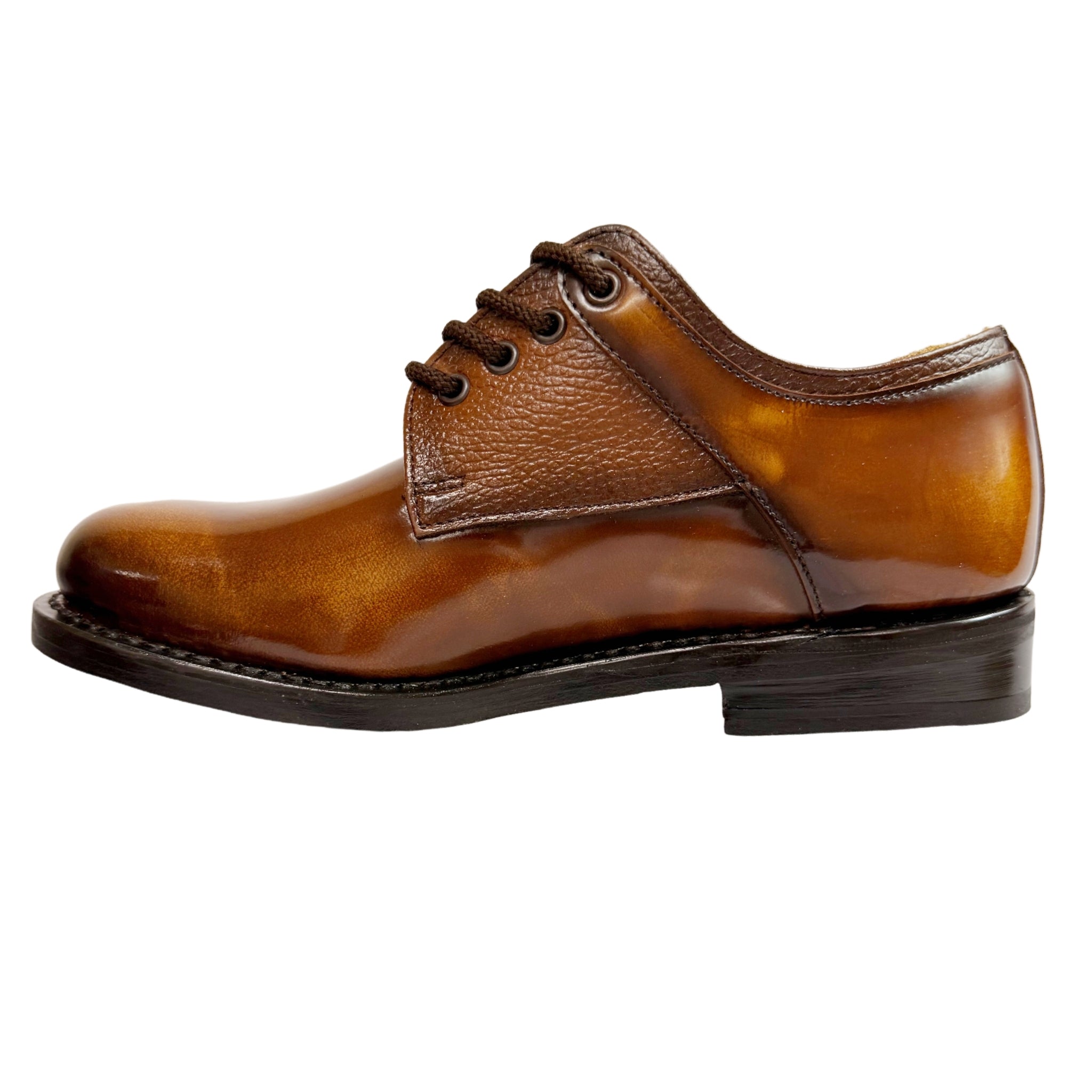 Saxone of Scotland Leather Ivywood Tan Shoe