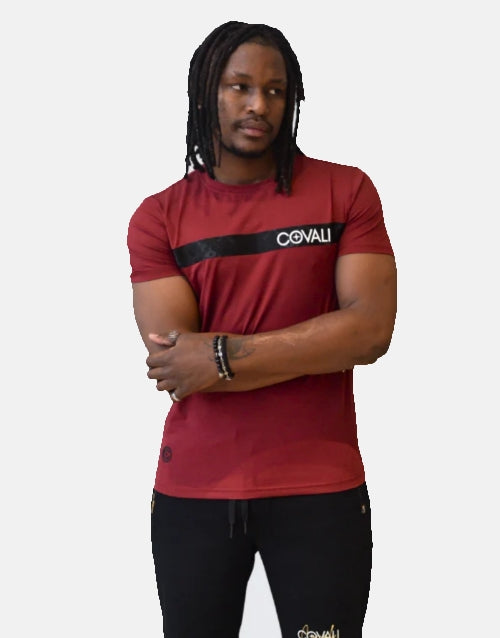 Covali Modela Burgundy T Shirt