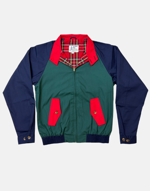 London Fog Color Block Harrington Jacket