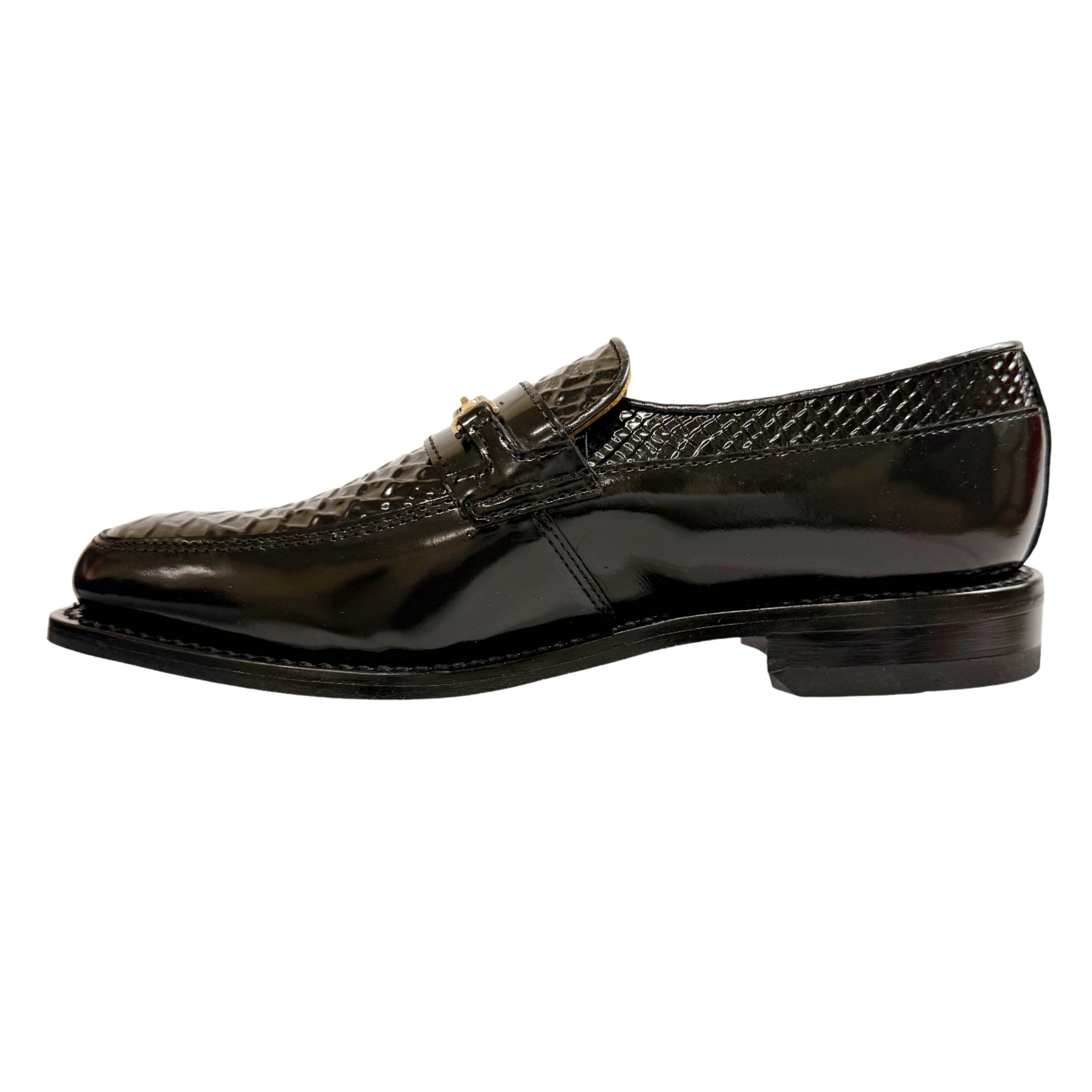 Johnston & Murphy Leather Black Moccasin
