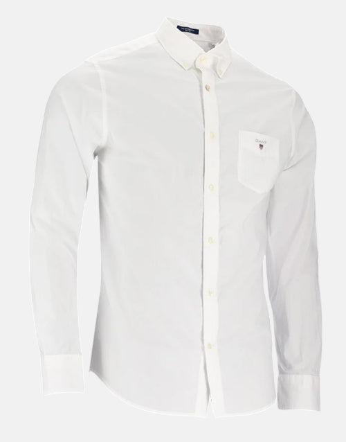 Gant Original Oxford Plain Reg White LS Shirt