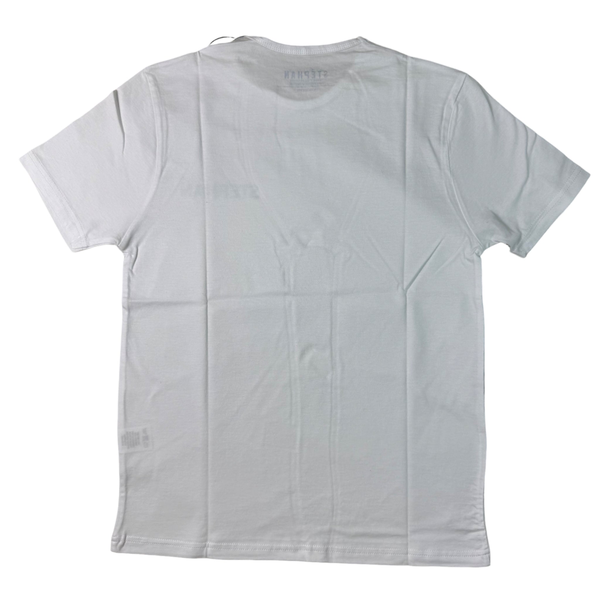 Stephan Modern White Print Tee