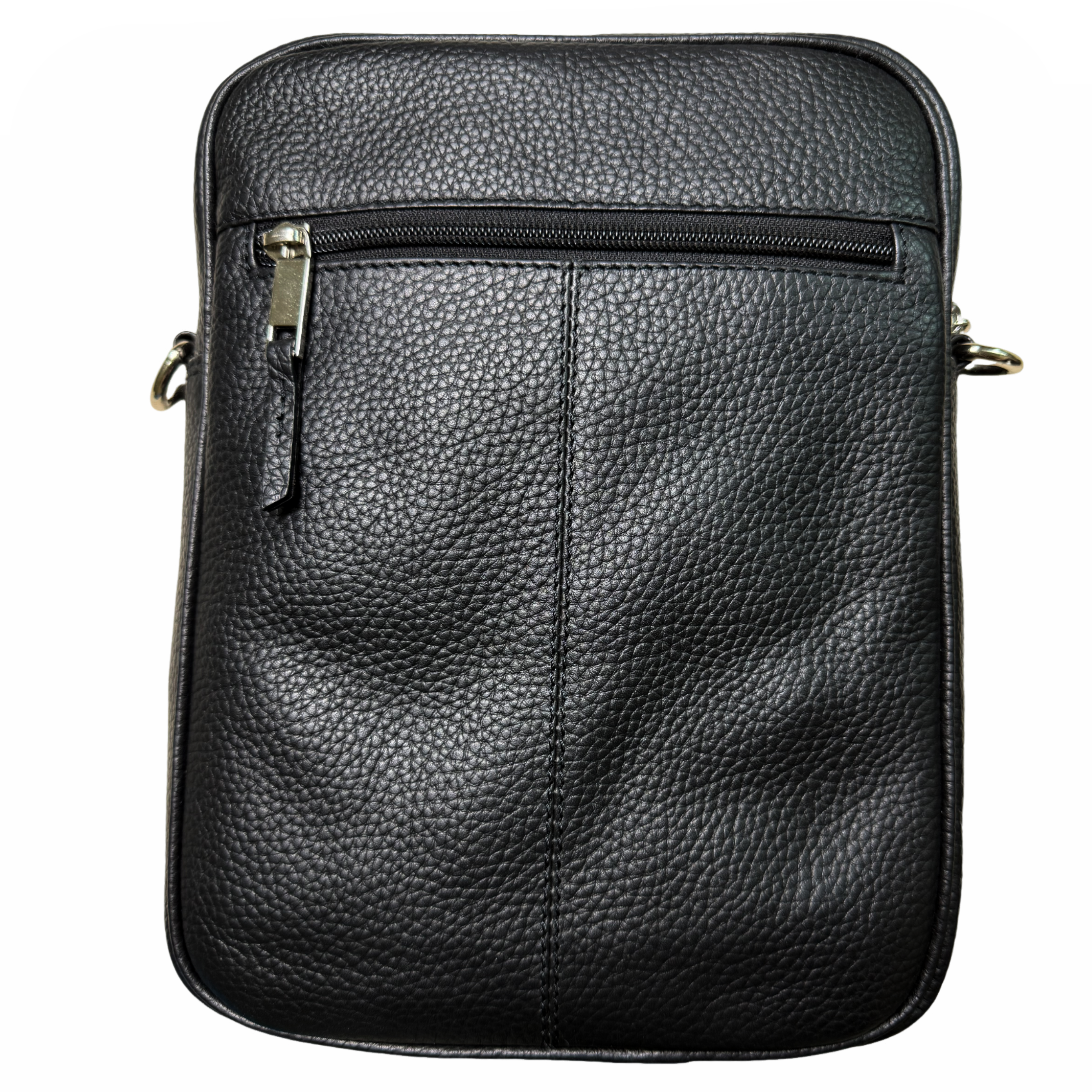 Busby Genuine Leather Black Crossbody Bag