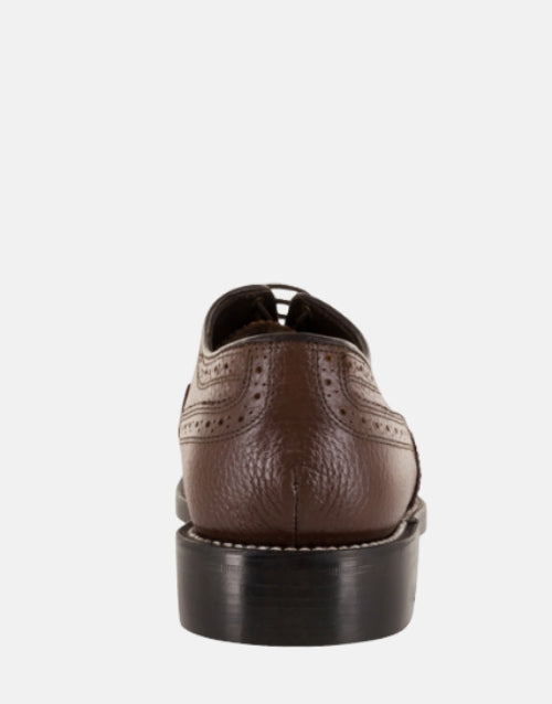 Florsheim Leather Kenmor Wingtip Derby Brown Status Shoe