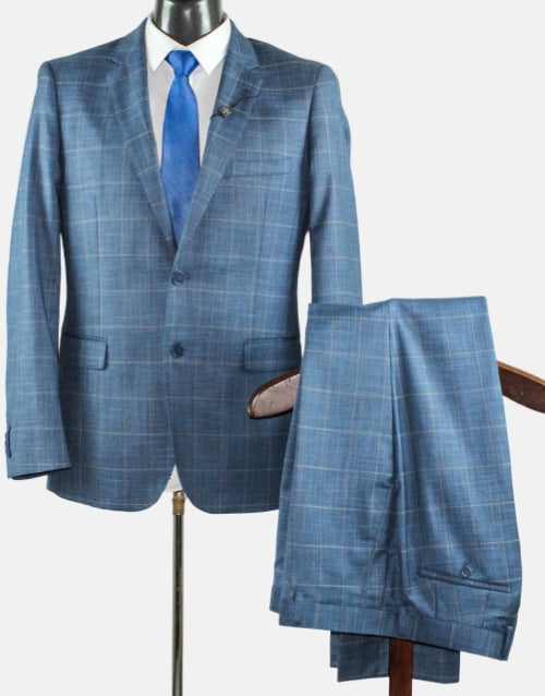 Carducci Stelvio Slim Fit L.Blue Suit
